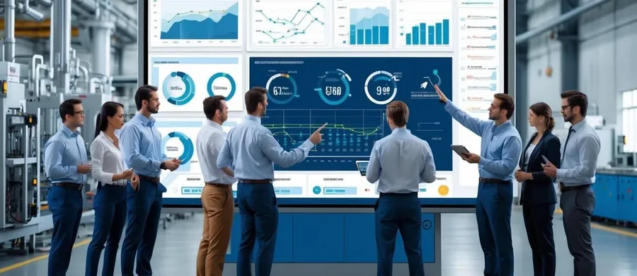 Preventive maintenance software dashboard used by plant maintenance teams