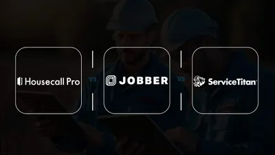 Housecall Pro, Jobber, and ServiceTitan logos