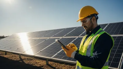 Renewable energy field service software